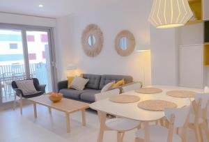 Posezení v ubytování New apt at the beach of Daimus near Gandia