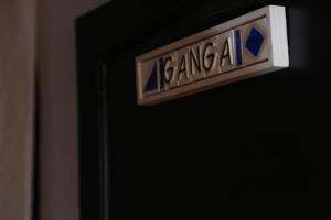 a sign that says akamaemia on a door at Villa Baywalk Goa - 200 meters from Morjim Beach in Morjim