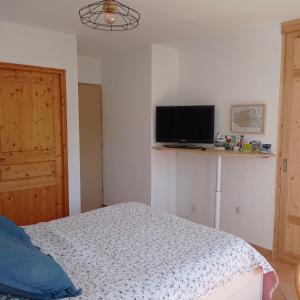 Postel nebo postele na pokoji v ubytování Chambre Studette indépendante