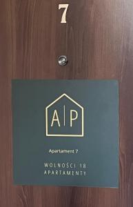 Certifikát, ocenenie alebo iný dokument vystavený v ubytovaní Apartamenty Wolności 18