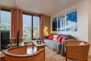 Posezení v ubytování Chamonix Sud - Balme 407 Happy Rentals