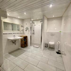 Koupelna v ubytování Hotel Gasthof Inselgraben garni