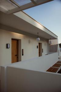 a view from the balcony of a house at Akti Hotel Kavala in Paleo Tsifliki