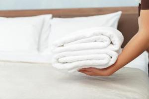 A bed or beds in a room at UIM Mediterraneo PB America Wifi