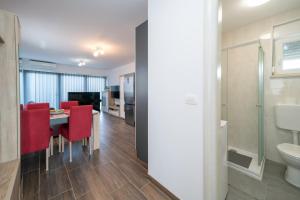 Koupelna v ubytování Studio Uzi Umag
