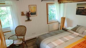 Letto o letti in una camera di Nisihof, Abendblick