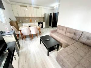 Kuchyň nebo kuchyňský kout v ubytování Elkos Apartment