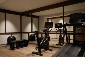Fitness centrum a/nebo fitness zařízení v ubytování Anandes Hotel