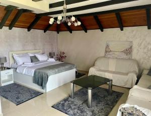 Katil atau katil-katil dalam bilik di Moravska Obala - Prenoćište i Restoran