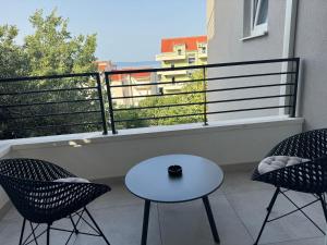 Balkón nebo terasa v ubytování Mediteran