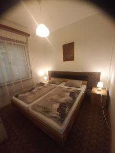 Posteľ alebo postele v izbe v ubytovaní Budai Garden House