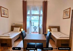 Posteľ alebo postele v izbe v ubytovaní Black Sheep Budapest Smart Rooms