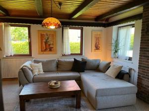 Posezení v ubytování Ferienhaus Landschaft