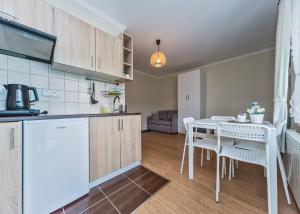 Kuchnia lub aneks kuchenny w obiekcie Willa Aleksandra - Apartamenty