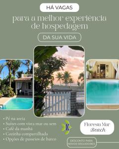 Bazén v ubytování GUEST HOUSE Floresta Mar nebo v jeho okolí
