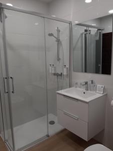 Koupelna v ubytování Hotel Los Caspios