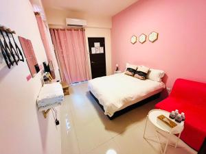 Postel nebo postele na pokoji v ubytování Monkey Travel B&B