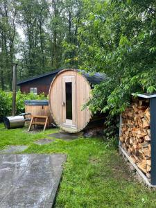 Zahrada ubytování Vakantiewoning Mystiek