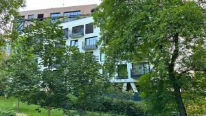 Vonkajšia záhrada v ubytovaní 3D Park Living Apartment