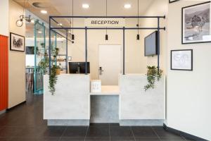 Vstupní hala nebo recepce v ubytování ibis budget Leuven Centrum