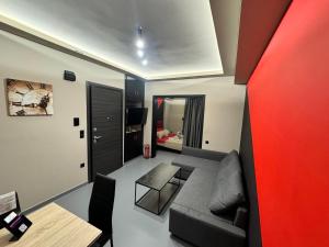 Χώρος καθιστικού στο Samurai apartments -Catrin-