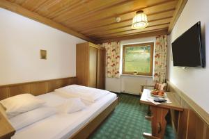 TV a/nebo společenská místnost v ubytování Alpenhotel Tirol