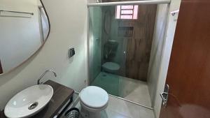 Phòng tắm tại Hotel Fazenda SERRA NEGRA - Terra Ronca