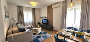 TV a/nebo společenská místnost v ubytování Apartment Samlandin