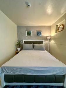 a bedroom with a large bed in a room at Luxury Suites at Brenthill Baguio City in Baguio