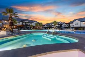 a swimming pool at a villa with a resort at 30 | Poolhouse at Ocotillo Springs with Private Pool and Views in Santa Clara