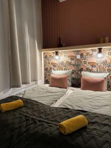 Posteľ alebo postele v izbe v ubytovaní Music Designed Apartmant WestEnd