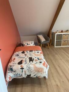 Postel nebo postele na pokoji v ubytování Chez Valentin 2
