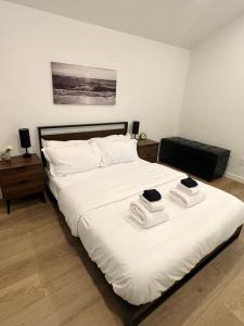 Postel nebo postele na pokoji v ubytování cottage NOMAD