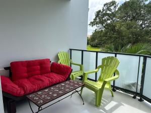 Posezení v ubytování Labenne Ocean - joli appt avec terrasse -T2 300m plage