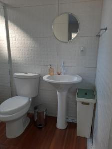 Koupelna v ubytování Flat lindo e tranquilo!