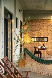 Χώρος καθιστικού στο Refúgio cheio de estilo para dias de sossego