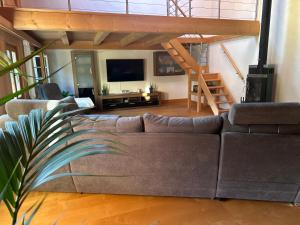 Posezení v ubytování Ferienwohnung Klou