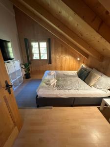 Postel nebo postele na pokoji v ubytování Ferienwohnung Klou