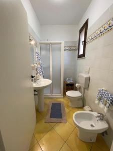 Koupelna v ubytování casa Sandra