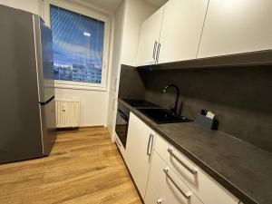 Kuchyň nebo kuchyňský kout v ubytování Hodonín Centre View