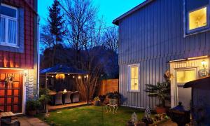 バート・ハルツブルクにあるHIRSCH Apartment Gartenschläfer - zentral - Gartenの家屋裏庭