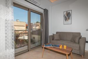 Posezení v ubytování Zante Center Suite B