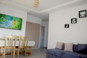 Istumisnurk majutusasutuses Super appartement vue sur piscine et la plage