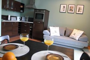 Kuchyňa alebo kuchynka v ubytovaní Luksusowy Apartament Sopot II