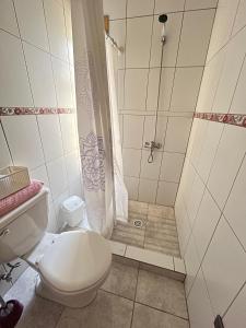 Koupelna v ubytování Cabaña Kin