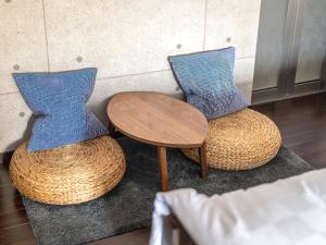 منطقة جلوس في Machiya Hotel oyado baison