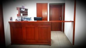 Kuchyň nebo kuchyňský kout v ubytování Hotel Narona