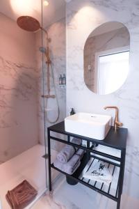 Koupelna v ubytování Rosa Hotel