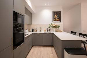 Kuchyň nebo kuchyňský kout v ubytování Stylish 2 Bedroom Apartment in the Heart of Madrid