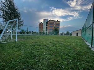Budova, kde se aparthotel nachází